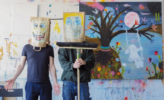 Philip Groezinger und Peter Kröning im Atelier, 2025