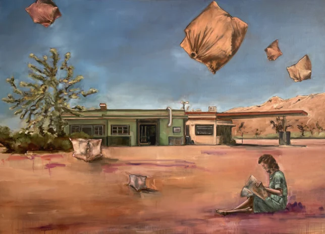 Vom Schwindel der Freiheit, 2025, Öl auf Leinwand, 130 x 180 cm