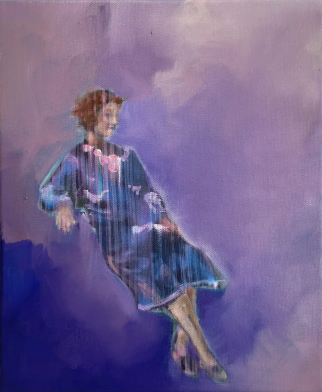 Weiße Luft, 2024, Öl auf Leinwand, 30 x 25 cm